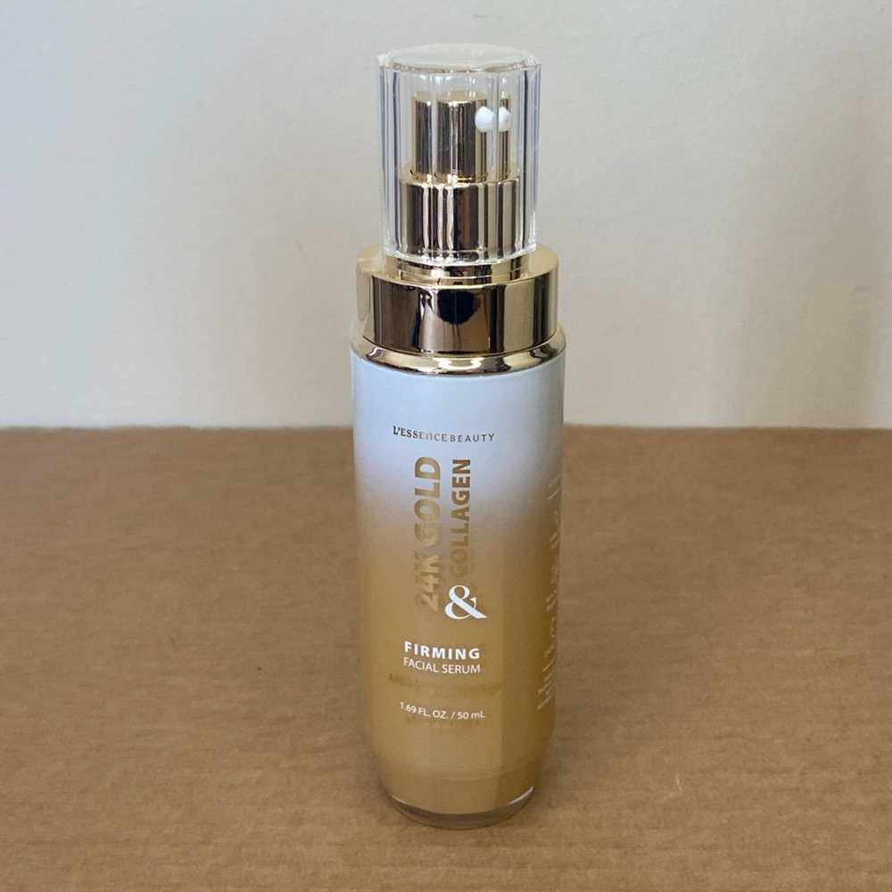 L'essence Beauty 24K Gold & Collagen Firming Anti-aging Facial Serum 1.69 fl oz